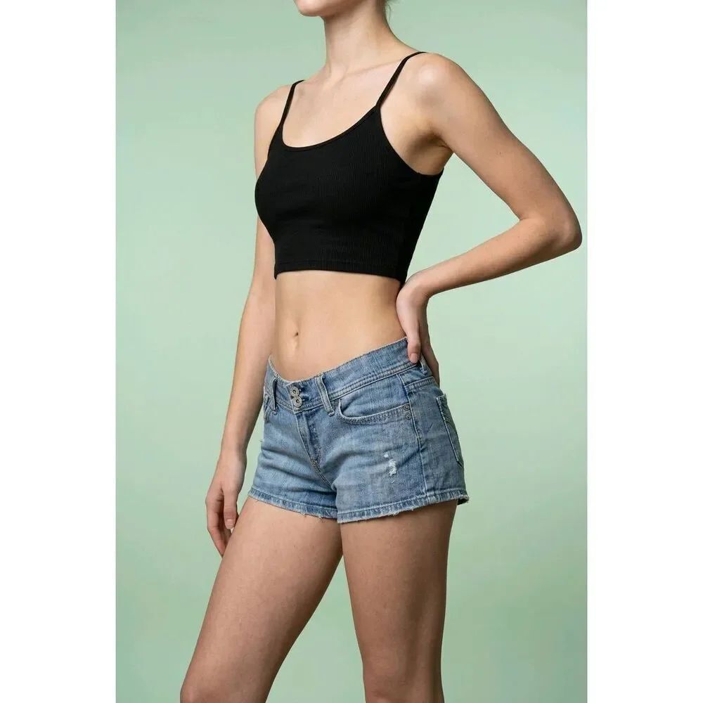 🔹️Vintage Bongo Blue Lowrise Short Denim Shorts Size 9